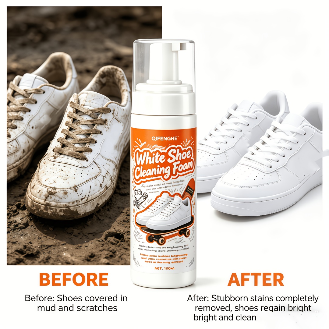 Portable No Rinse White Shoe C - đánh giá và giá Sneaker Care Spray