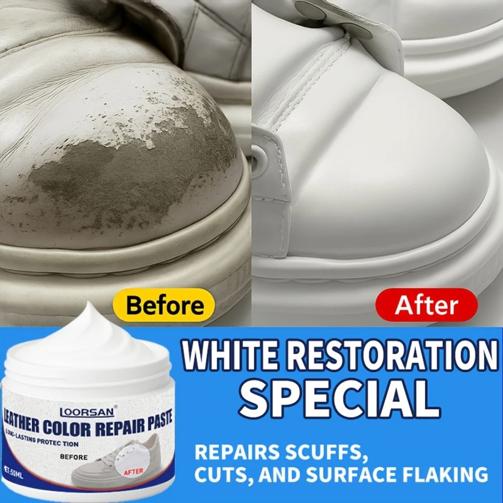 KJM White Leather Repair Cream - đánh giá và giá Sneaker Care Spray