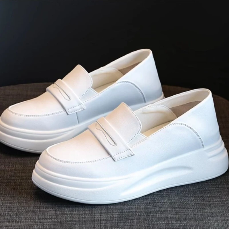 Women's White Leather Footwear - đánh giá và giá Insole Memory Foam