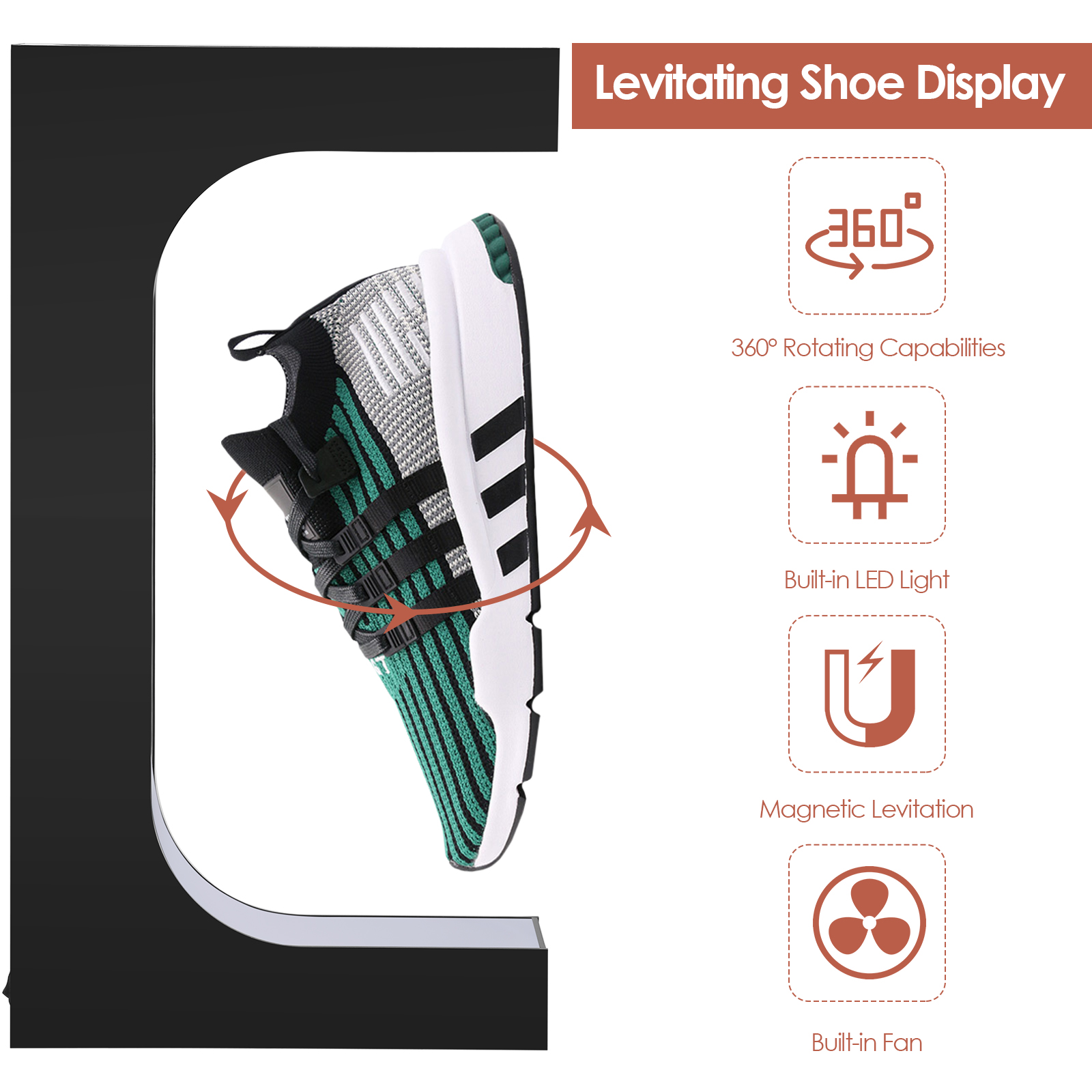 Floating Shoe Display Magnetic - đánh giá và giá Shoe Box Display