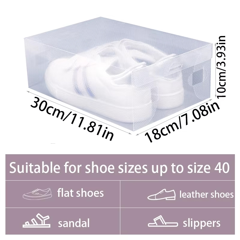 12 Transparent Thick Shoe Boxe - đánh giá và giá Shoe Box Display