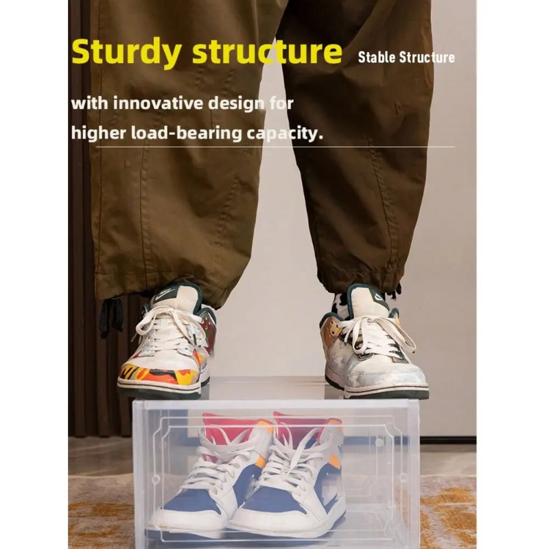 Pack Shoe Boxes Clear Plastic  - đánh giá và giá Shoe Box Display