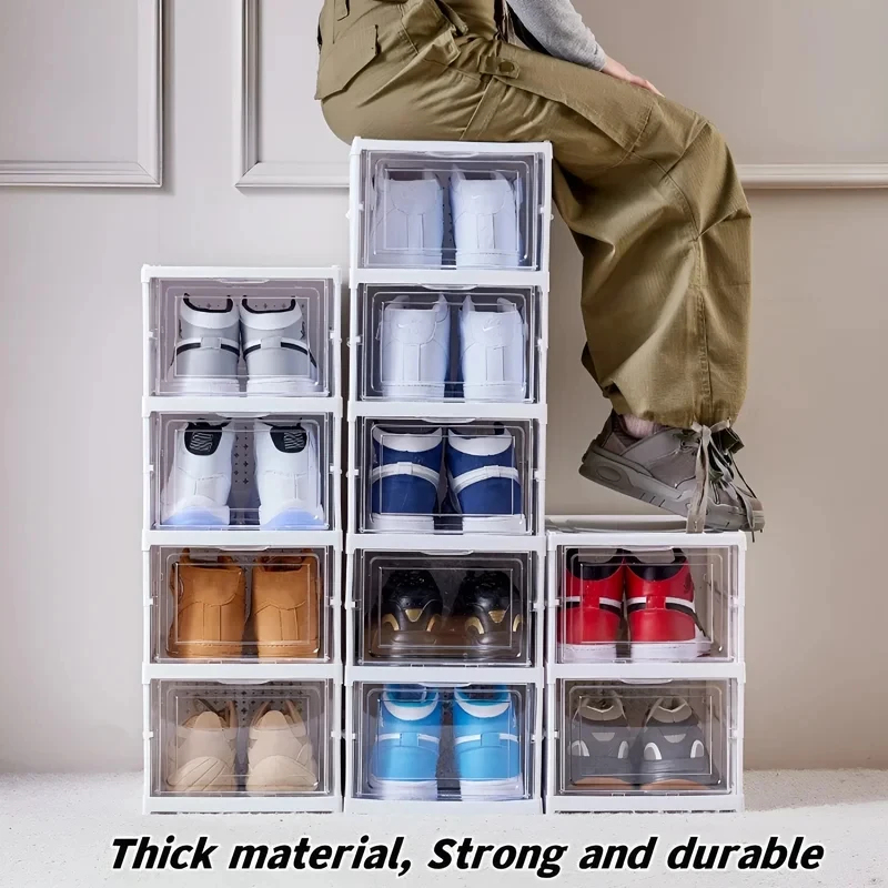 6 Layers Foldable Transparent  - đánh giá và giá Shoe Box Display
