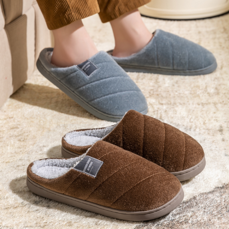 Men's Winter Plush Slippers -  - đánh giá và giá Insole Memory Foam